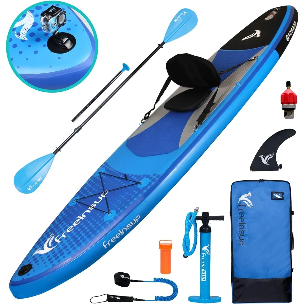 

SUP Inflatable Stand Up Paddle Board with Kayak Seat,Paddle Boards for Adults 10'/10'6”/11', Accessories sup Pump Adaptor