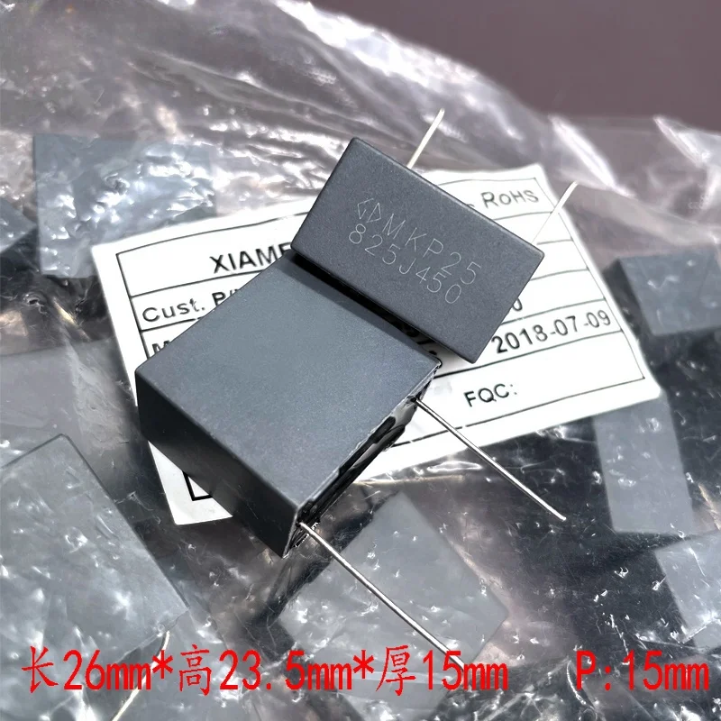 

2pcs Xiamen Farah MKP25 825 8.2uf 8u2 450v 400v safety film capacitor C352S825J