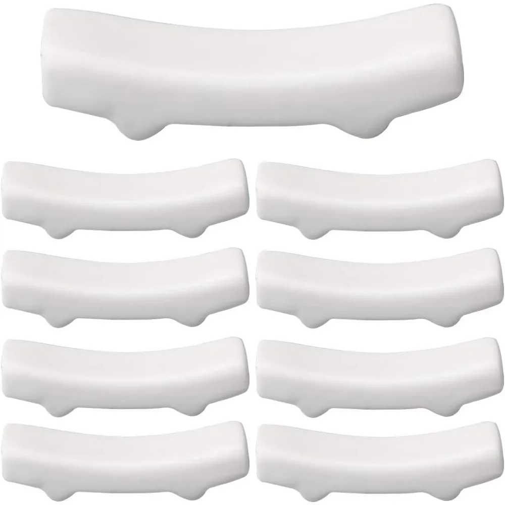 Soporte para palillos de porcelana japonesa blanca, soporte para palillos chinos de cerámica, cuchara, tenedor, cepillo, soporte para bolígrafo, 12 Uds.