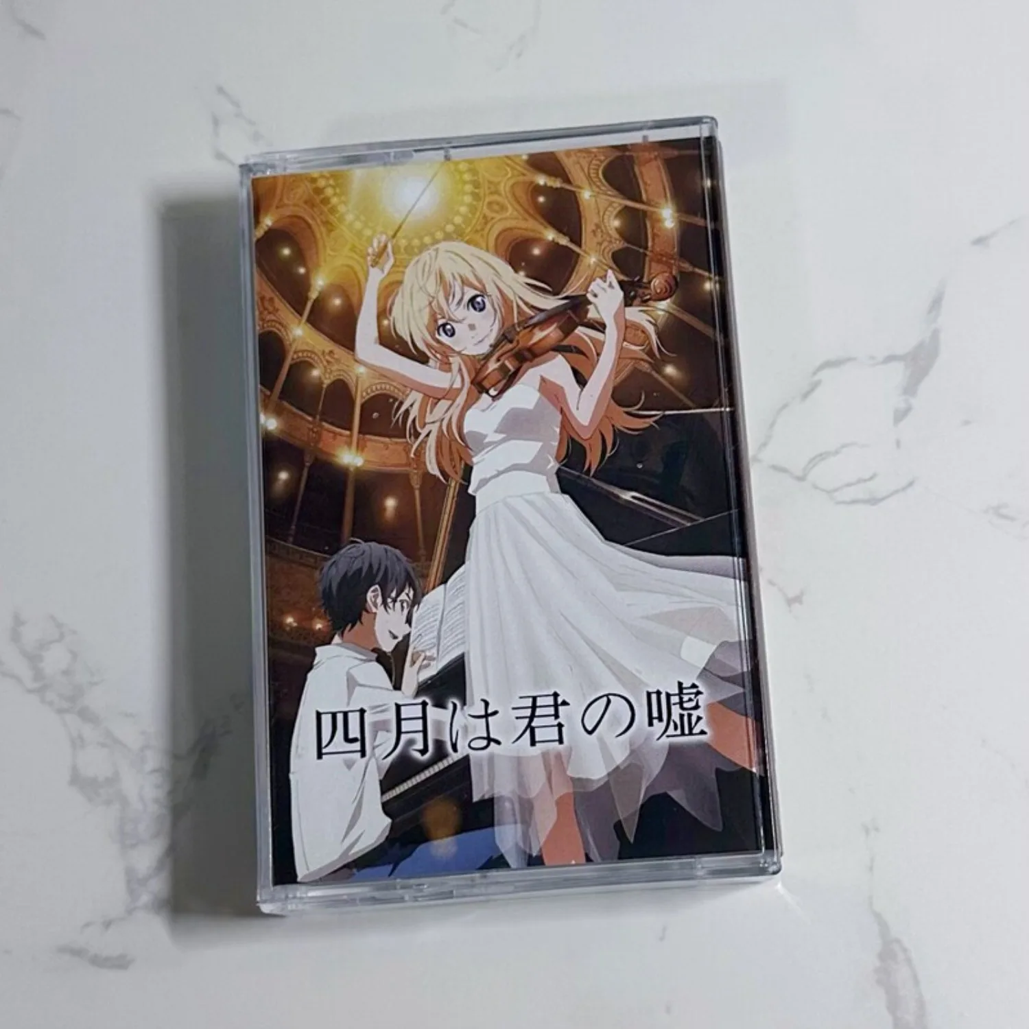 

Аудиокассета с саундтреком к аниме «Твоя ложь в апреле»: классический кроссовер, ретро-винтажный аналоговый звук, коллекционный предмет для фанатов