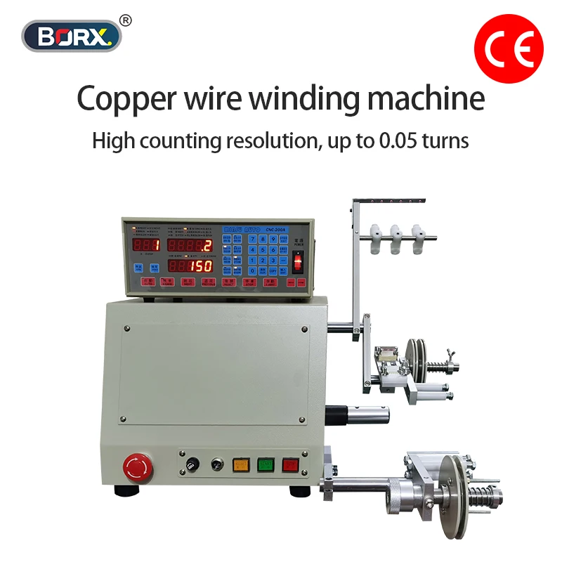 Fully automatic copper wire winding machine transformer double axis winding wire copper wire sorting winding machine