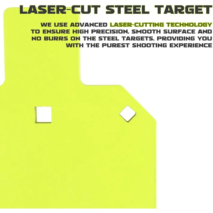 사격용 AR500 강철 타겟 1/2 두께 공 모양 금속 타겟 레이저 컷 네온 색상 야외 사격장에 이상적