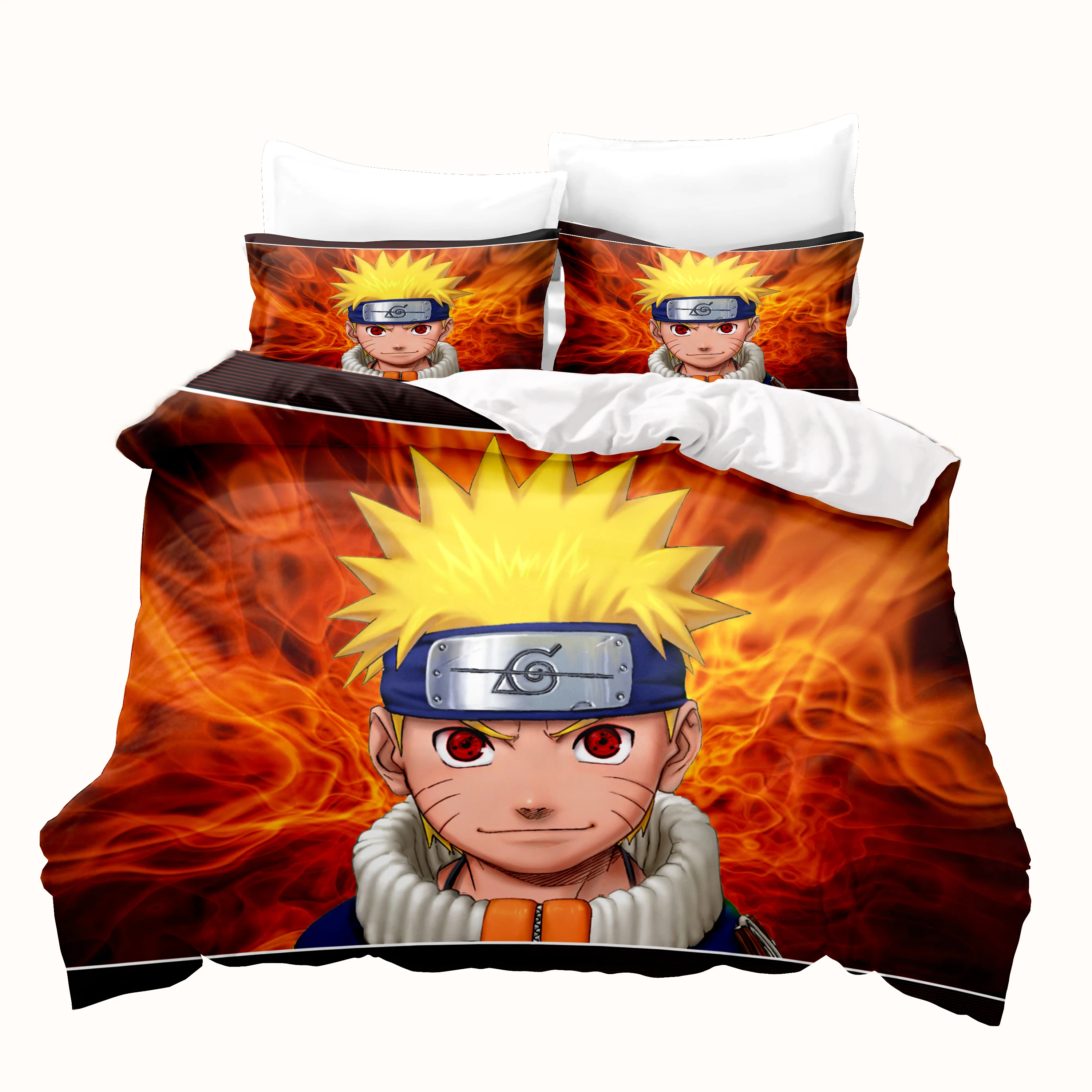 Anime Duvet Cover Set Comforte Printed Cartoon Twin Size Bedding Sets Christmas Gifts 3-piece