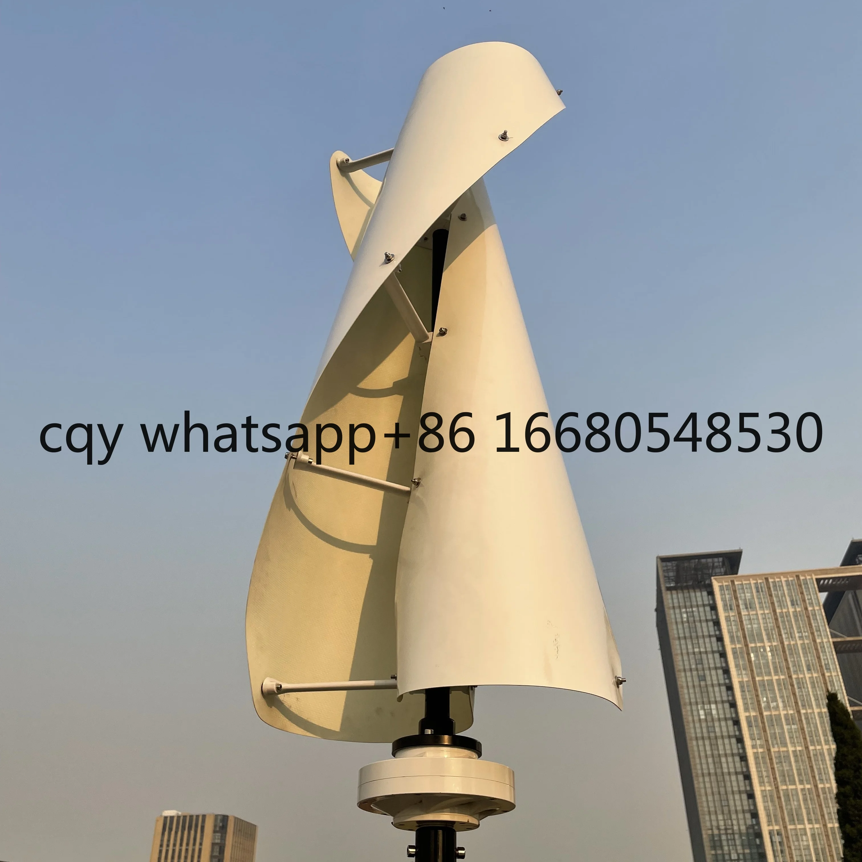 

400W 500W 12V 24V Helix Vertical Axis Wind Turbine Generator Small Windmill for Home China Factory