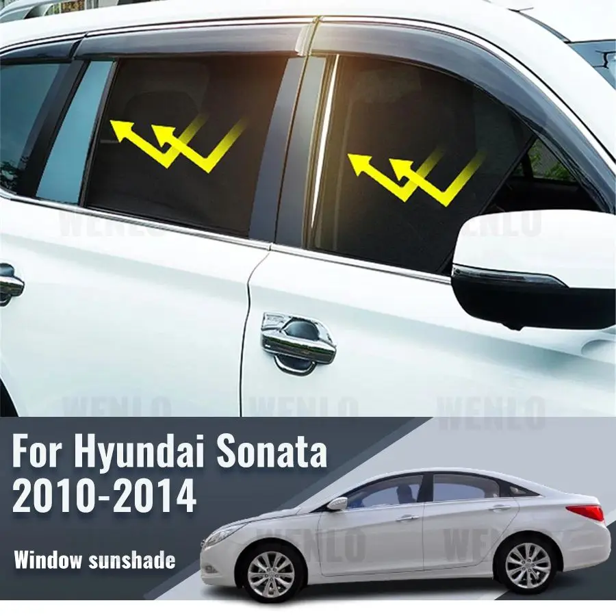 

For Hyundai Sonata YF 2010-2014 Magnetic Car Sunshade Customized Side Window Curtain Sun Shield Visor Front Windshield