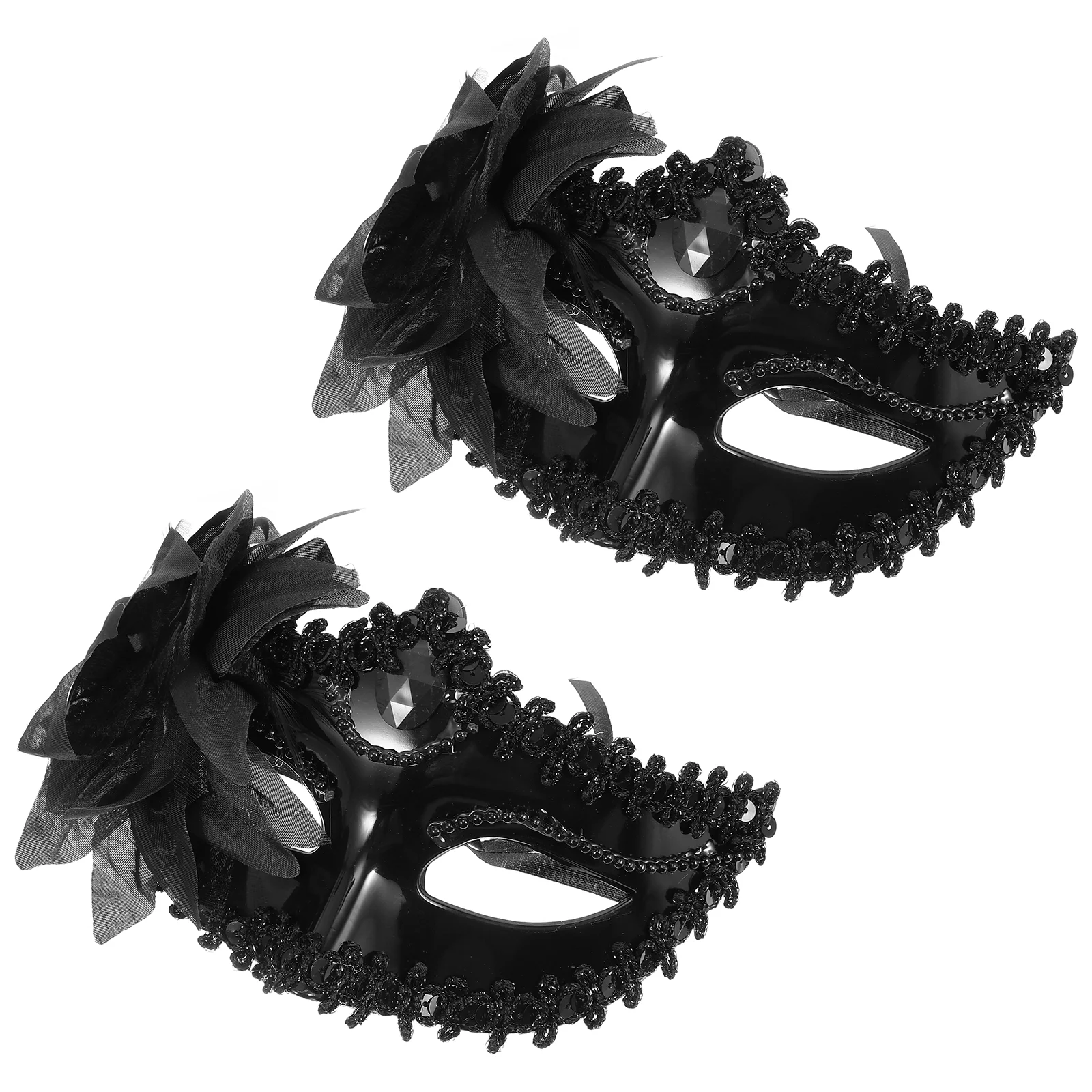 2 шт., маска лилии, шар, декоративный цветок для косплея, реквизит для маскарада, половина карнавальной вечеринки, лицо