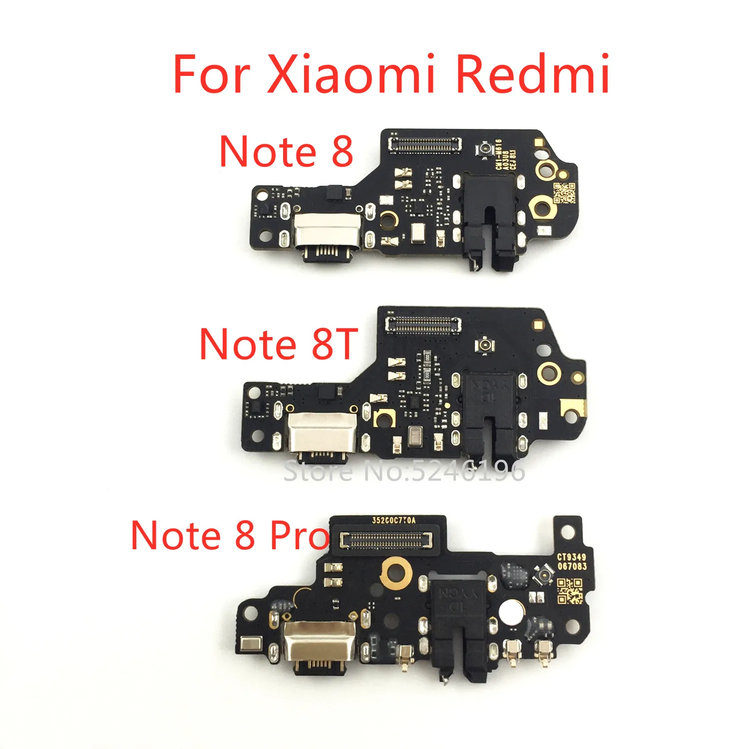 1pcs USB Port Connector Dock Charging Board Flex Cable For Xiaomi Redmi Note 8 Redmi Note 8T Redmi Note 8 Pro Replace parts