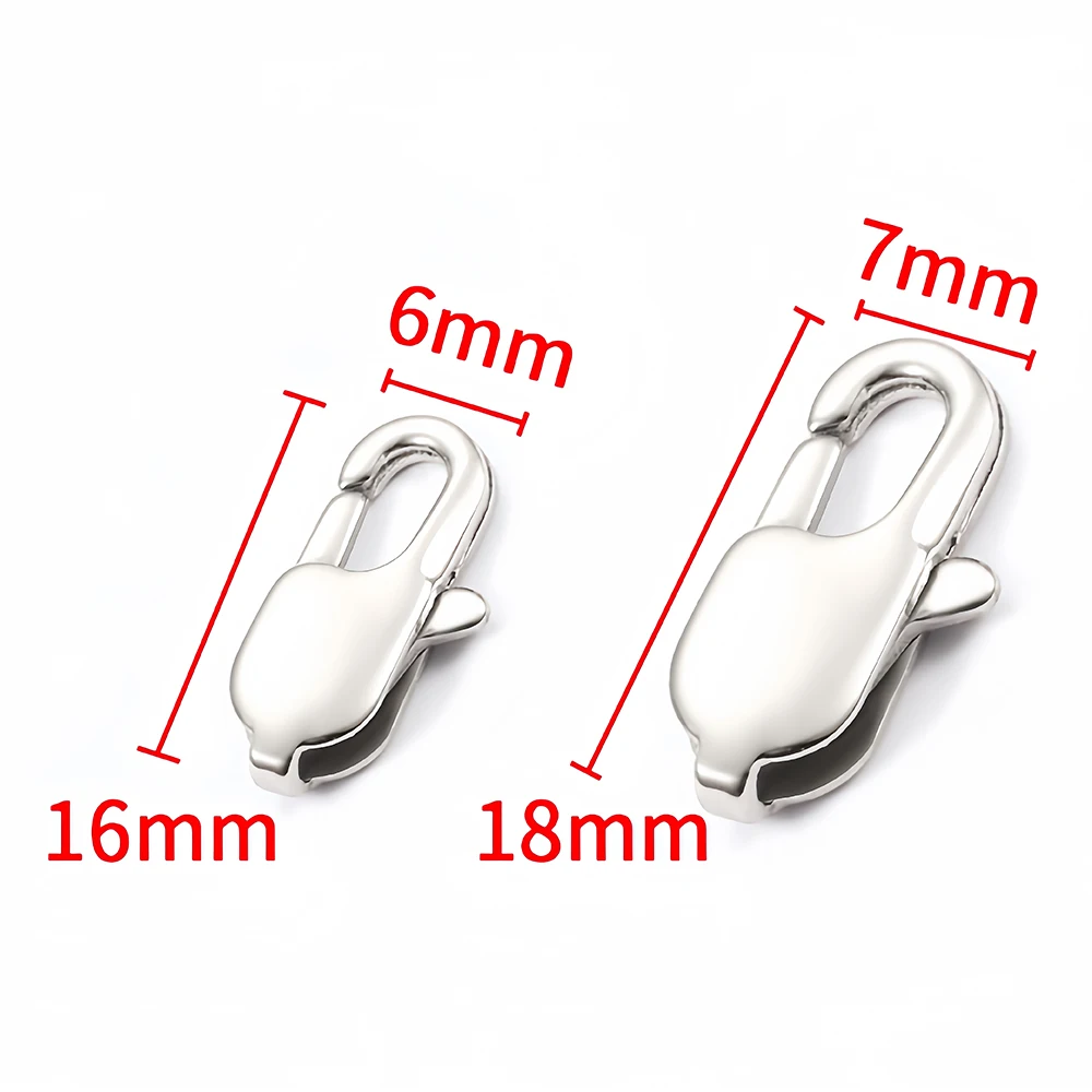 5 Stück Edelstahl-Rechteck-Hartriegel, Halskettenhaken, Armbandverbinder für DIY-Ketten, Schmuckherstellung, Zubehör, Schmuckteile – Detail 5
