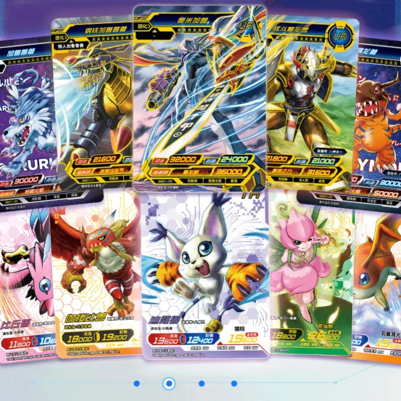 Kayou cartões monstro digital digimon coleção cartão de negociação de aventura lendário tiranossauro rex anime brinquedo presente surpresa