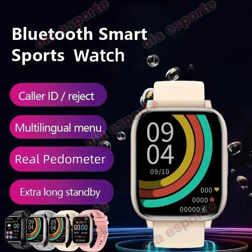 Smart Watch 2024 Bluetooth Call Sleep monitoraggio della salute della frequenza cardiaca orologi GPS per uomo donna Sport Fitness Smartwatch