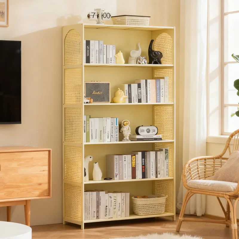 

Bookcase integrated against the wall Student household bookshelf Floor-to-ceiling shelf Living room storage Multi-layer locker