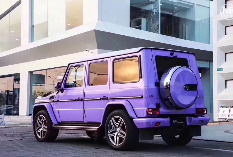

Super Glossy Lavender Purple Vinyl Wrap Film Roll Adhesive Vehicle Car Wrapping Decal Foil 1.52x18m 5x59ft