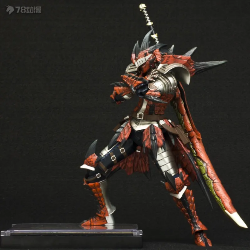 Mil valor prática original acabado boneca móvel série monstro caçador anime figura de ação modelo brinquedos modelo presentes para meninos