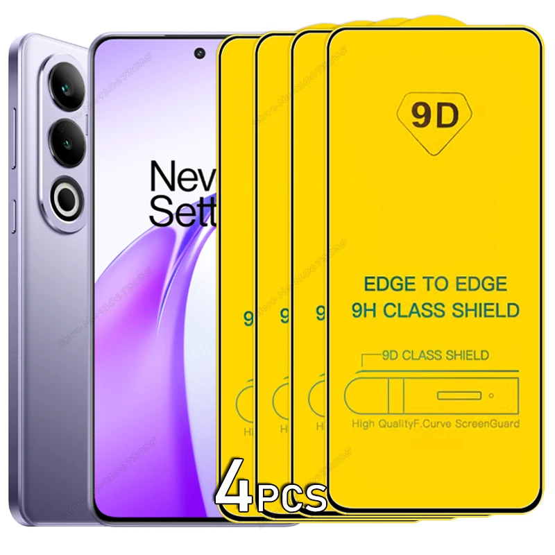 

4PCS 9D Glass For OnePlus ACE 3V 2V Pro 9 9RT 10T 8T 10R Screen Protectors For Oneplus Nord CE 3 2 Lite 2T N30 5G Tempered Films