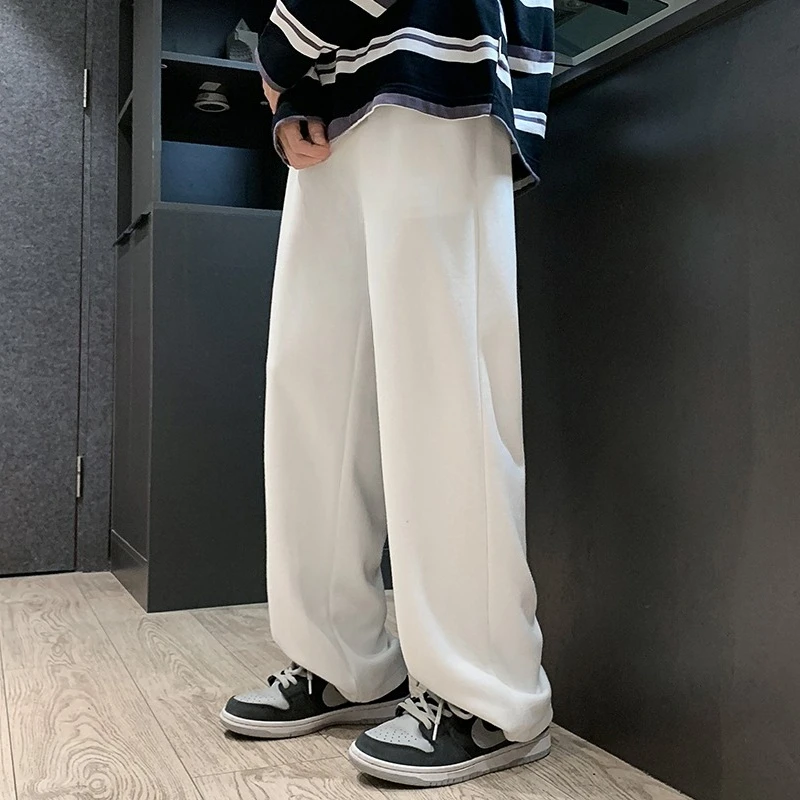 

Весенние и осенние повседневные брюки, мужские брюки для здоровья, 2025 г., прямые свободные мужские зимние брюки, спортивные широкие брюки