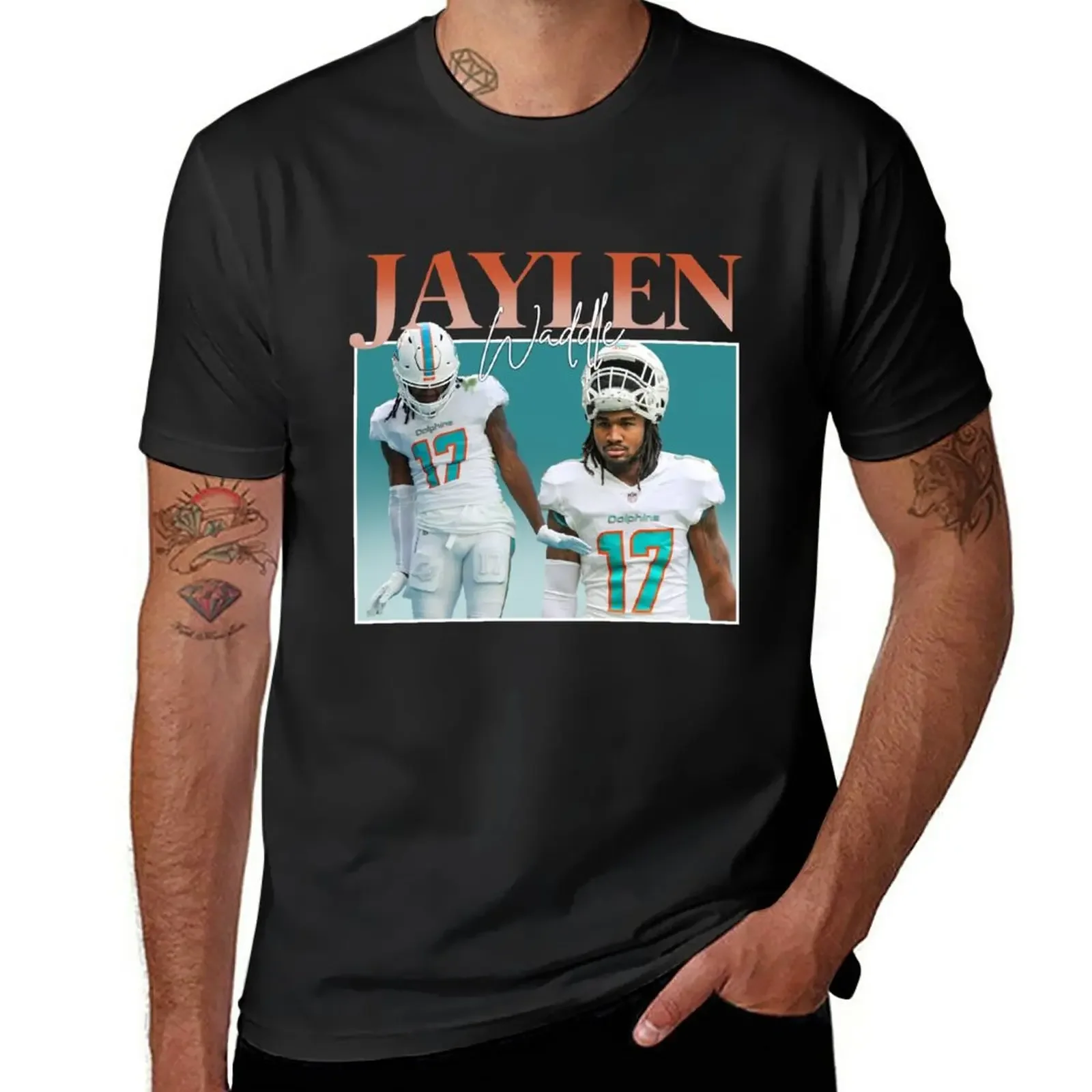 

New jaylen waddle 17 T-Shirt T-shirt for a boy plain t-shirt kawaii clothes cute clothes tshirts for men