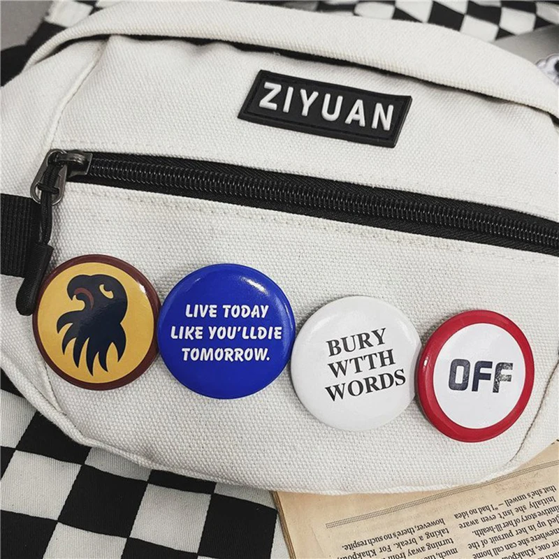 Shoulder Crossbody Bags Small Side Bag Men Women Chest Package Vintage Motorcycle Waist Black Fashion Canvas Black Messenger