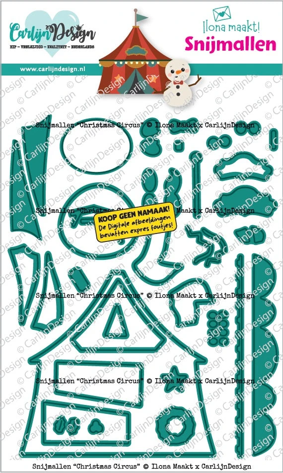 Nieuwste Kerstcircus Konijnen Olifanten Metalen Snijmessen Transparante Stempels Stencil Hot Foil Voor DIY Decoratie Scrapbook Papier