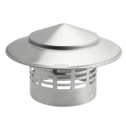 Chimney Cap Stainless Steel For Ventilation Ducts Chimneys Air Extraction Hoods Exterior Wall Fresh Air Outlet Roof Pipe Exhaust