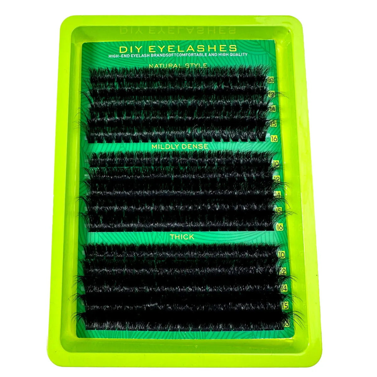 0,07mm diy 5d clusters de cílios fofos 60d 80d 100d clusters de cílios grossos d curvatura cílios individuais finos 10-16mm extensão de cílios