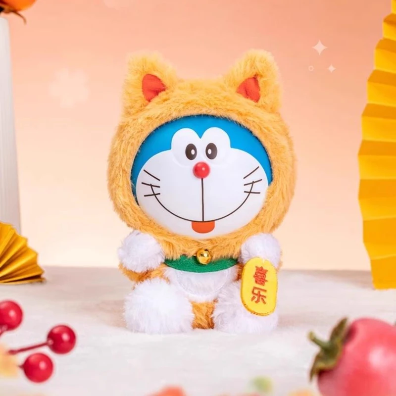 

Mingchuang Premium Doraemon Jingle Cat Wish Lucky Cat Виниловая слепая коробка Здоровая и безопасная загадочная плюшевая кукла Подарок-сюрприз