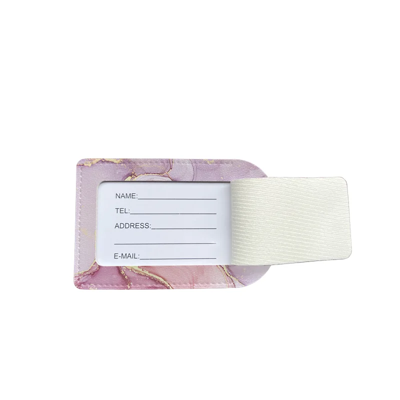 Marble Plant Letters Luggage Tags Personalized Suitcase Tag Airplane Travel Useful Accessories Privacy Cover Luggage Label