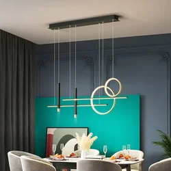 Modern Led Ceiling Chandelier Minimalist Decor for Dining Tables Kitchen Bar Counter Pendant Lighting Hanging Fixture