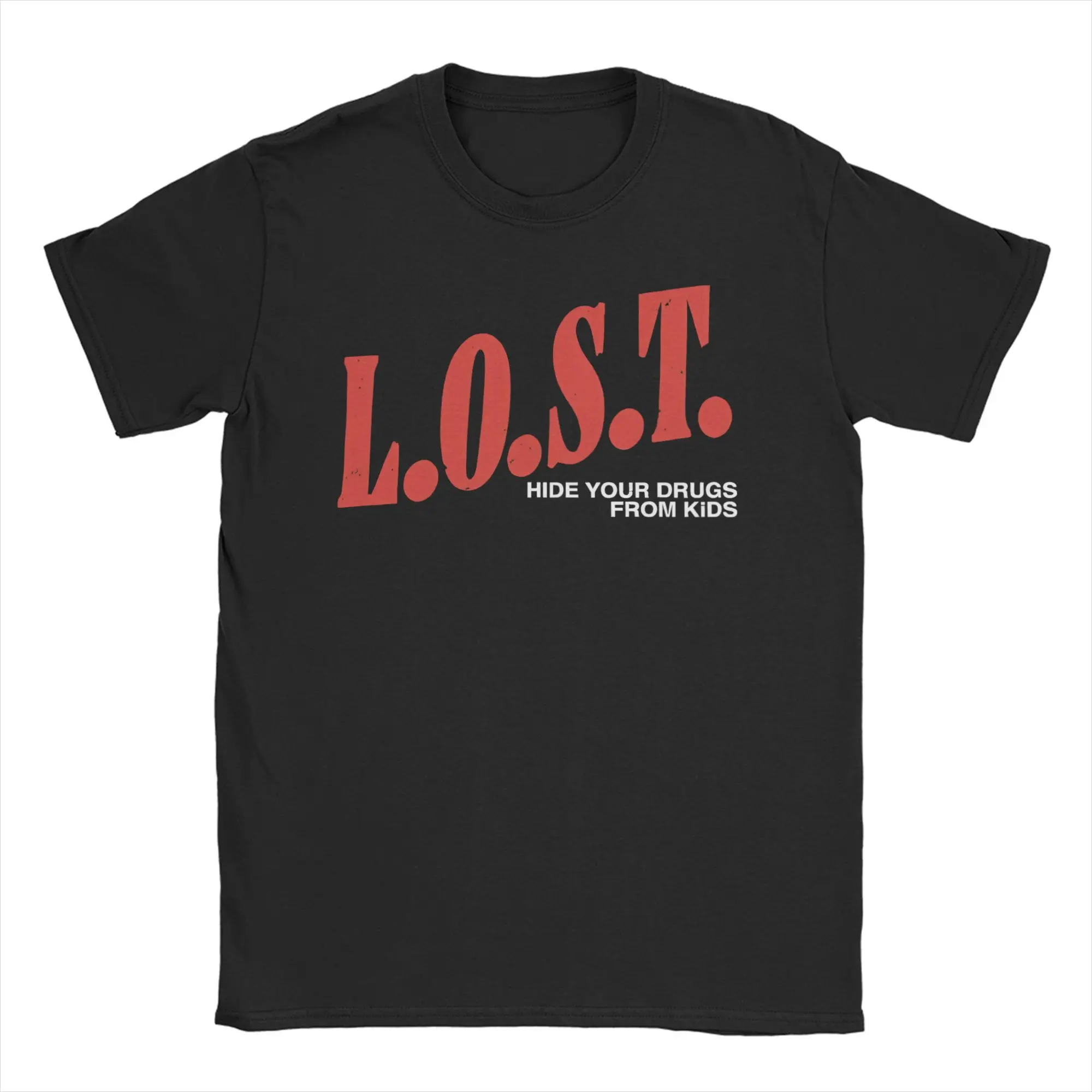 Camiseta Unissex MGK Lost Americana Hip Hop Rapper Engraçada de Algodão Manga Curta Gola Redonda Plus Size