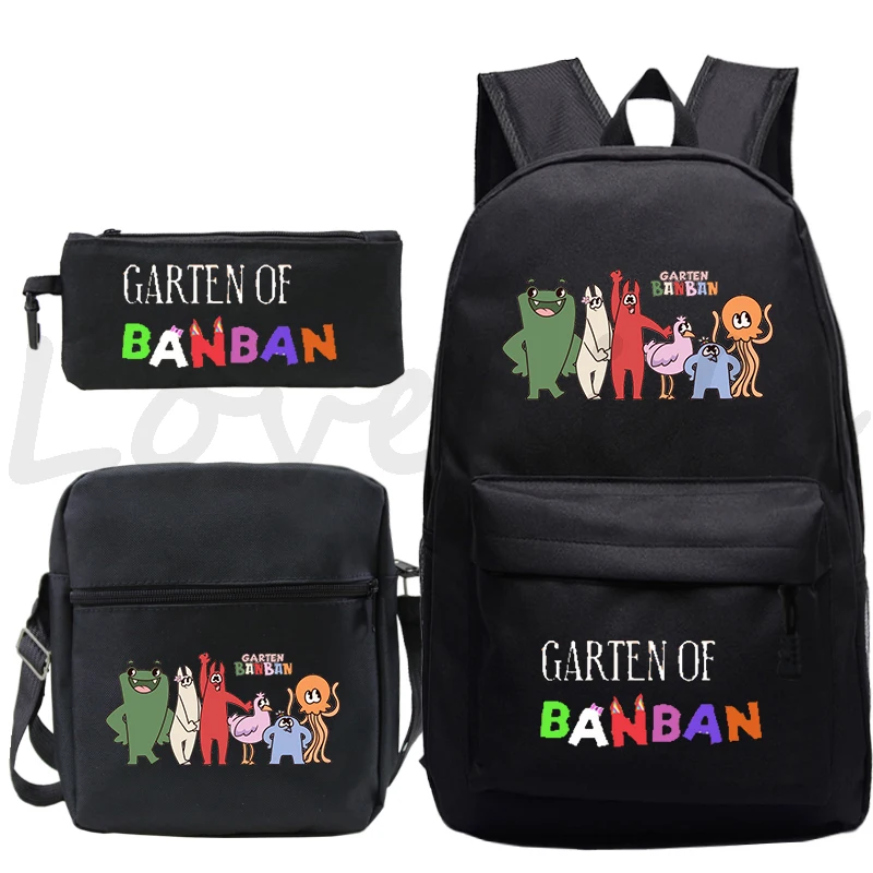 

Garten of BanBan Game Print Backpack 3pcs/set Boys Girls Daily Bookbag Back to School Gift Teenager Laptop Bagpack Rucksack