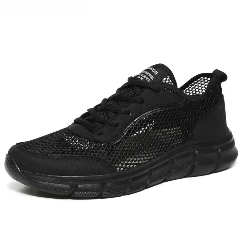 

Summer Mesh Shoes Men Sneakers Breathable Light Men's Casual Lace-Up Walking Footwear Tenis Shoes