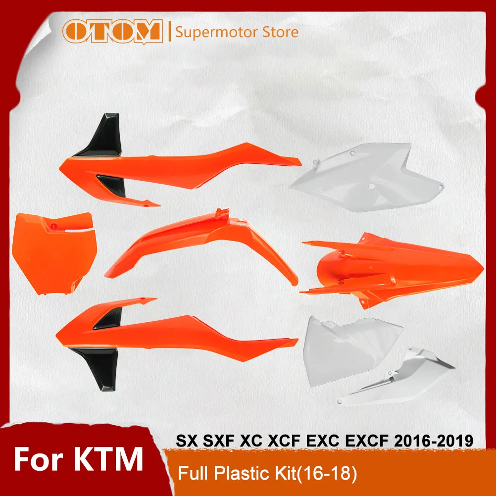 

Motorcycle Accessories Full Plastic Kit Body Fairing Cover Fender Side Panel Guard For KTM SX SXF XC XCF EXC EXCF XCW 2016-2019