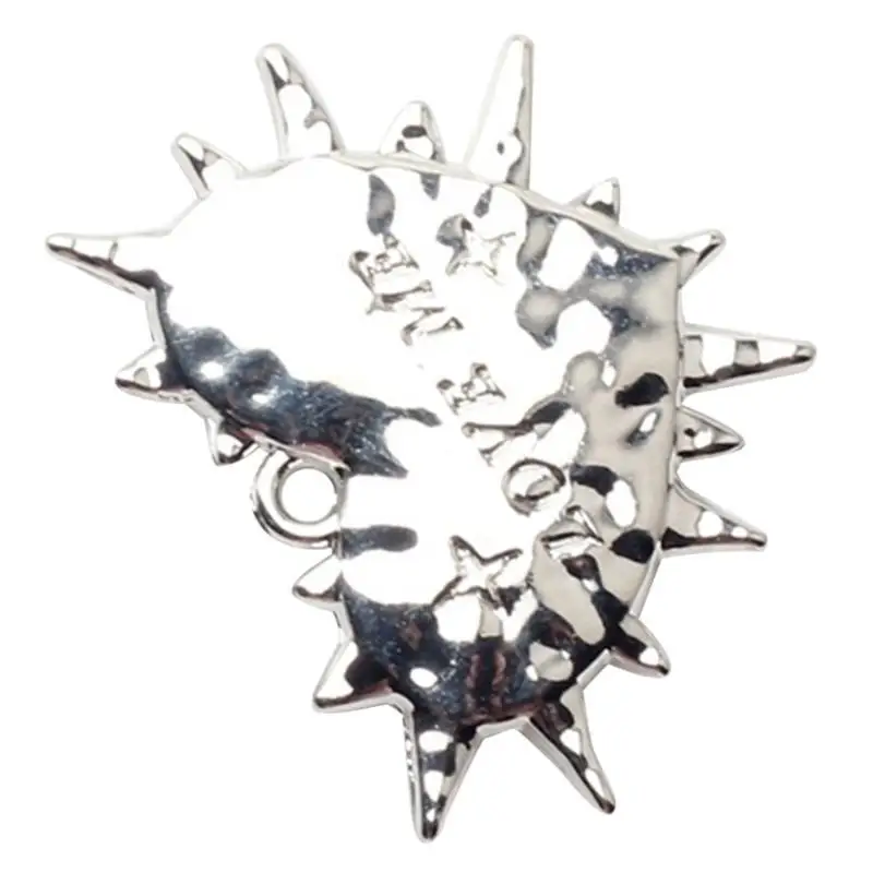 

A52E Popular Silver Alloy DIY Accessories Love Bowknot Claw Pendants DIY Handmade Bracelet Necklace Earrings Materials