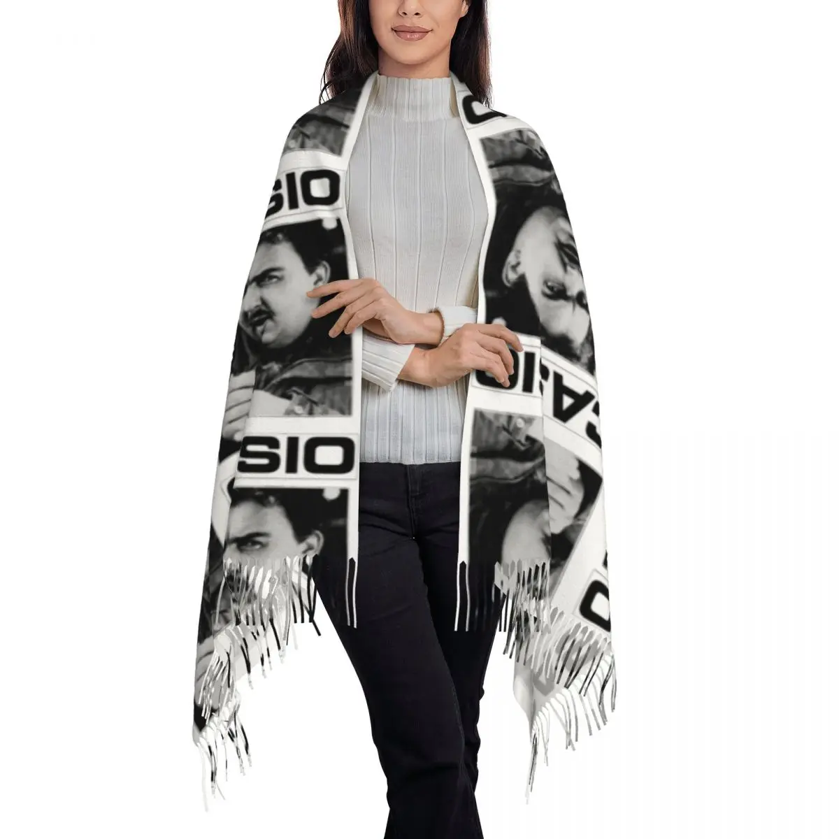 John Candy Casio Scarf Tassel Scarves for Women Soft Warm Shawls and Wraps Large Fall Winter Shawl Wrap