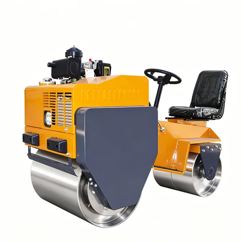 Double steel wheel car vibration roller, narrow road asphalt pavement compaction lawn