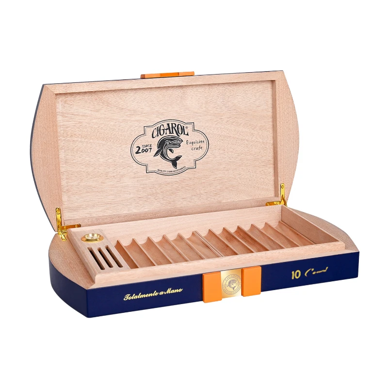 Solidny Humidor z Drewna Cedrowego - usage example