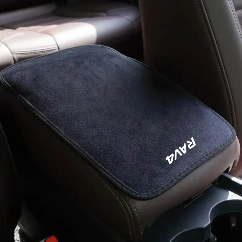 Suede Leather Armrest Mat Arm Rest Auto Armrests Protection Cushion For Toyota RAV4 C-HR Gazoo Mirai Avensis Prado 