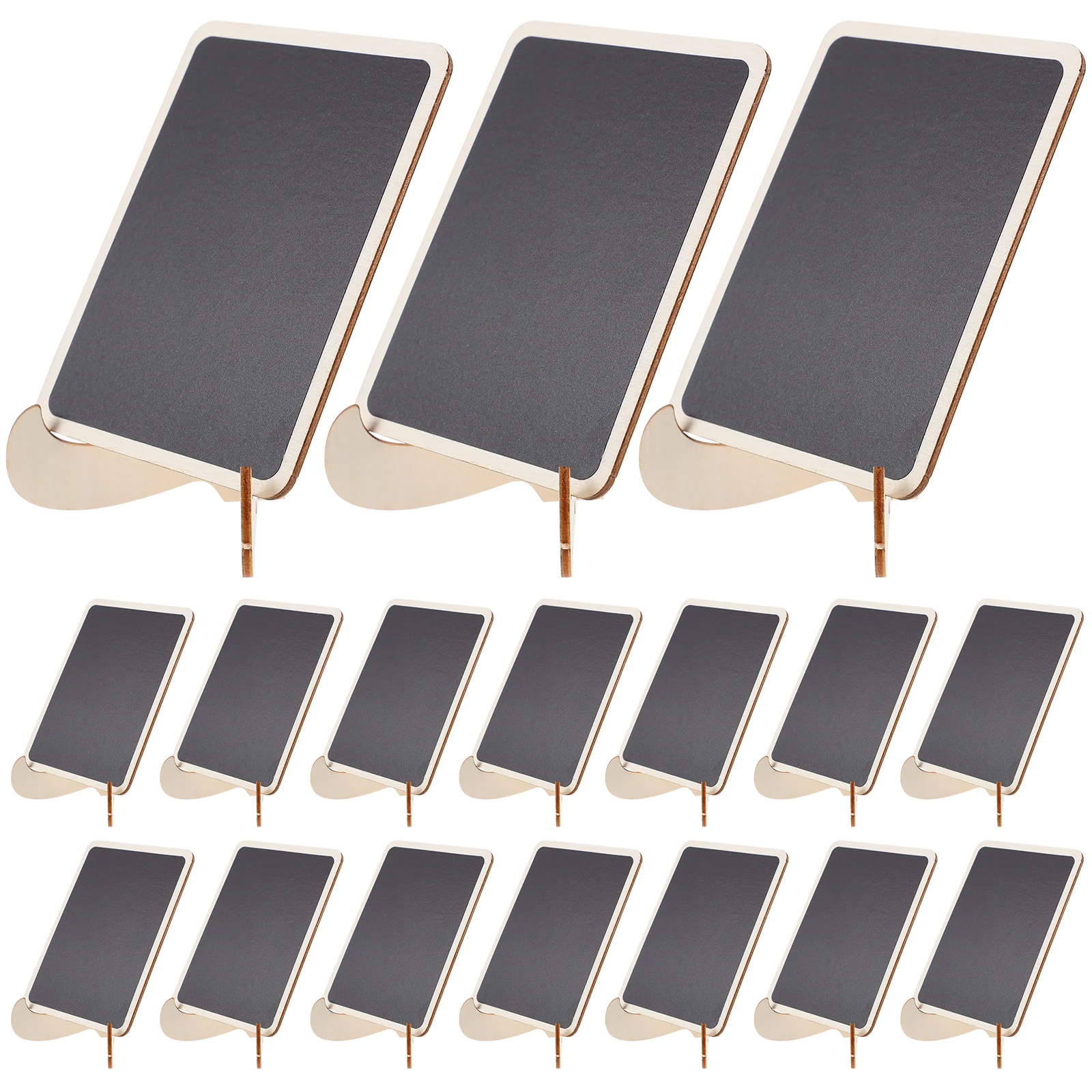 

20 Pcs Wooden Mini Blackboard Food Labels Chalkboard Signs Desktop Small for Display Chalkboards