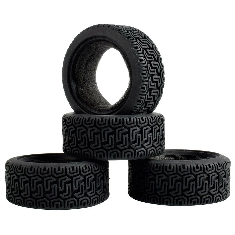 4x RC Racing Rally Tires, D:68mm, W:26mm, fit wheel Diameter:52mm HSP HPI 8014