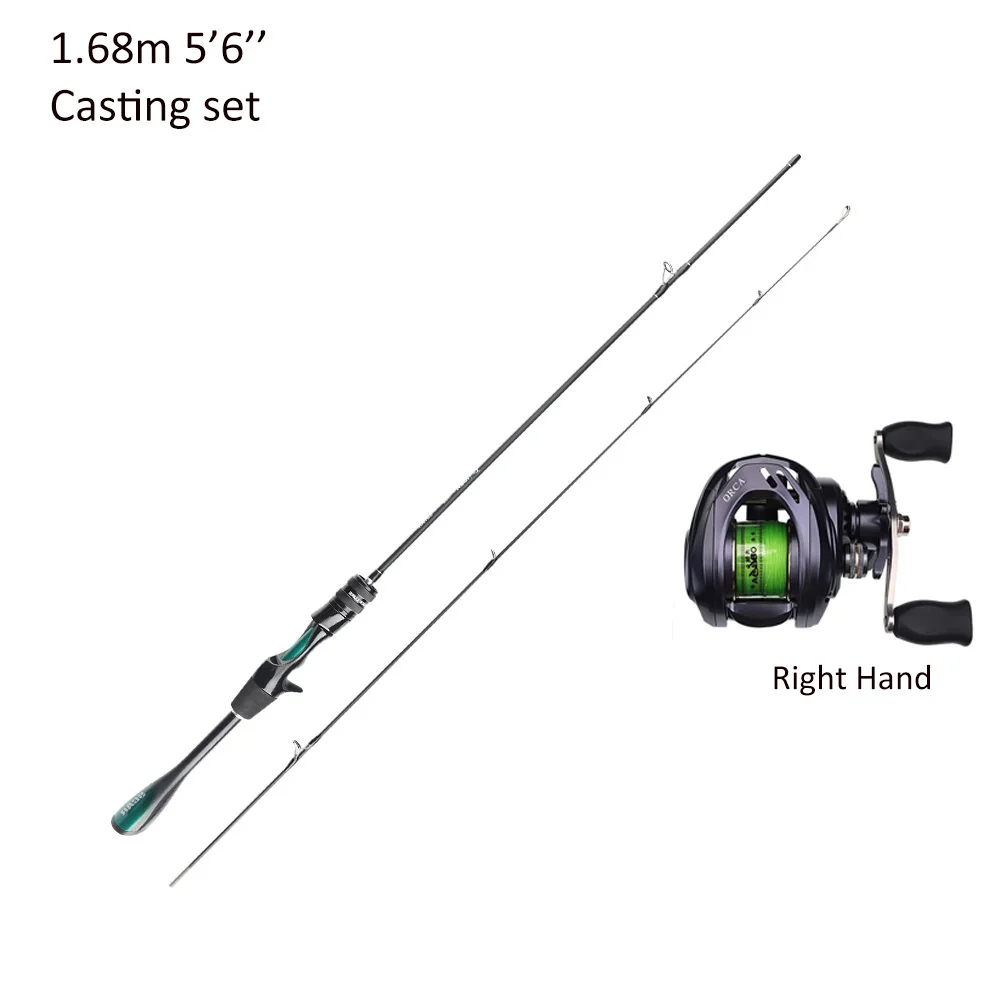 FISHINGFANS ORCA ULTRALIGHT UL SOLID TIP TAPERED HANDLE TROUT LAKE RIVER SPINNING CASTING FISHING ROD