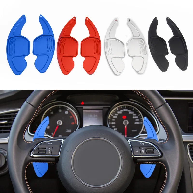 

Накладки на подрулевые лепестки переключения передач для Audi A3 A4L A5 A6 A7 A8 S5 Q7 TT, наклейки для интерьера автомобиля