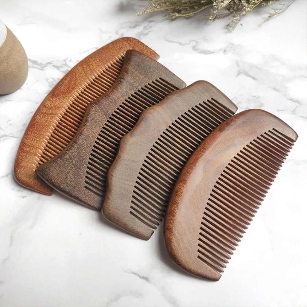 Hot Natural Labor Wooden Comb Meridian Massage No-snags Wood Comb Straight Anti-static Wide Tooth Comb Girl