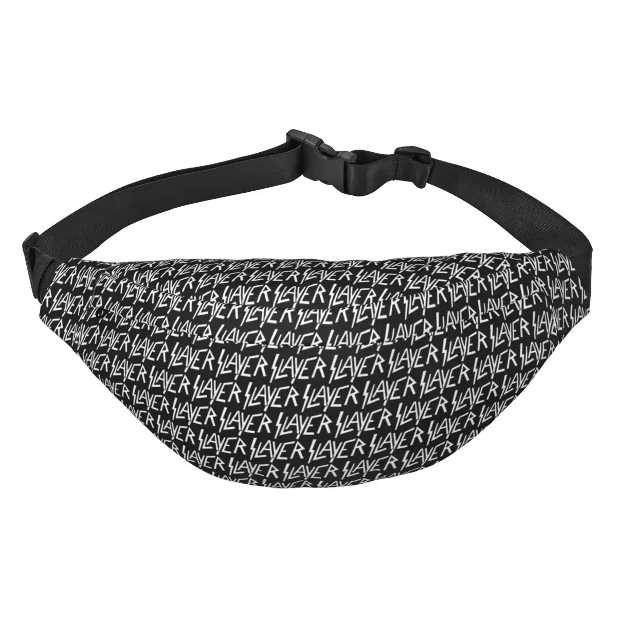 

Custom Slayers Heavy Metal Rock Band Fanny Pack Women Men Sling Crossbody Waist Bag for Running Phone Money Pouch