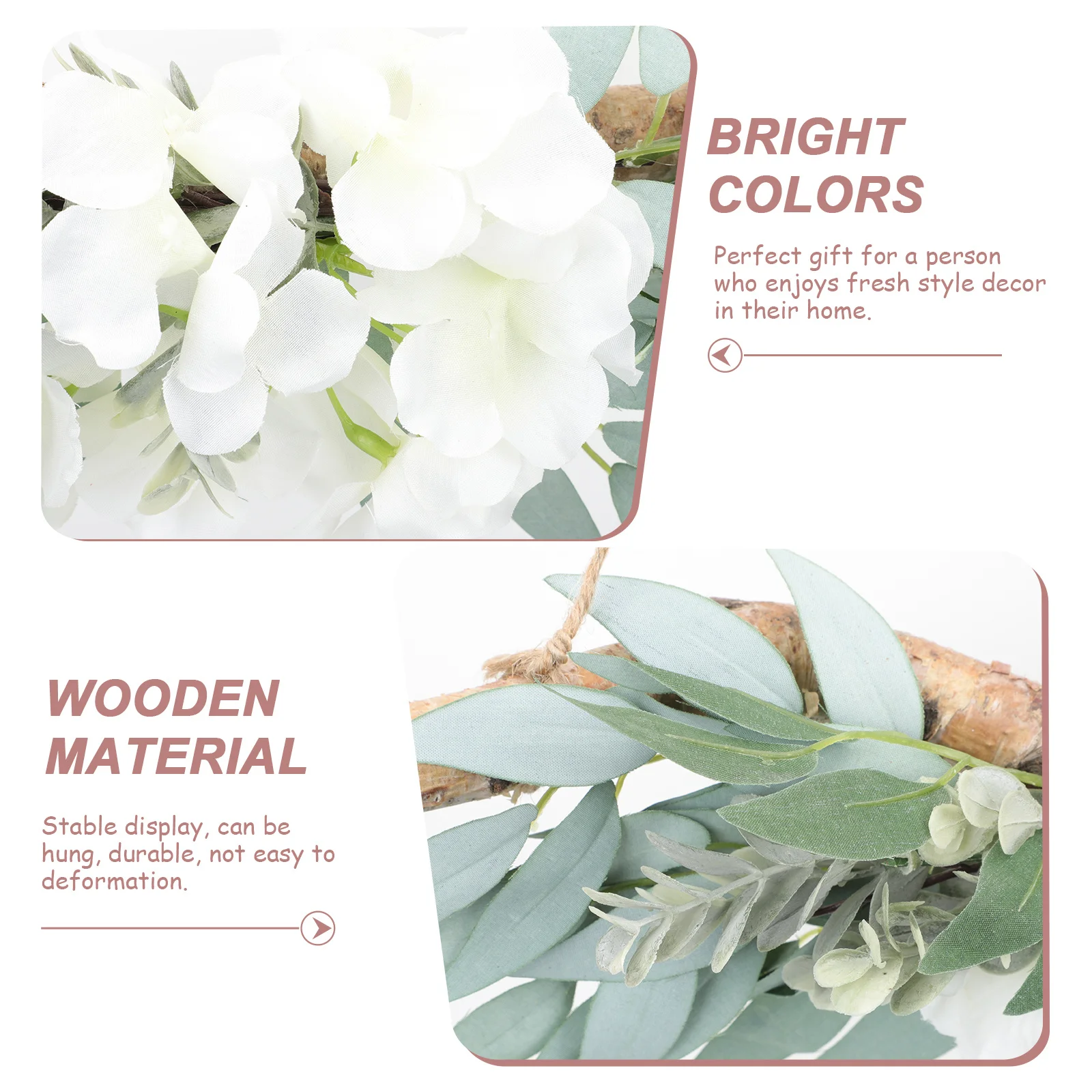 

Artificial Salix Leaf Decorative Wall Hanging Pendant for Home Garden Wedding Room Simulation Scene Decor Wall Decor