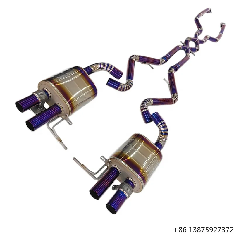High Quality Dual X Design Catback Exhaust for M3 E92 Titanium Exhaust Pipe Muffler Escape Exhaust System