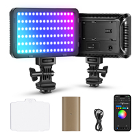 NEEWER RGB LED Video Light Panel with Upgraded Onboard Operation 4300mAh Battery On Camera Light for Photography/Vlog/TikTok