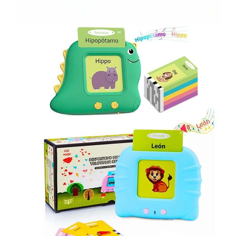 

Spanish English Early Education Learning Machine Card Reader Enlightenment Card Machine Children's Toys