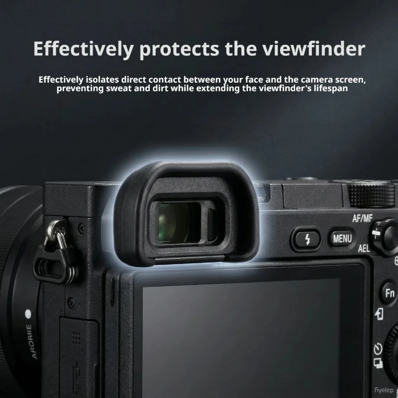 EP-17 Eyecup Rigid Camera Viewfinder Eye Cup Eyepiece Cover Prevent Light Leakage Anti-Glare Comfort For Sony A6600 A6500 A6400