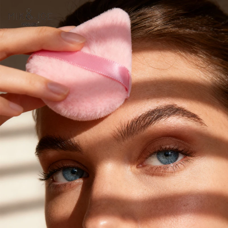 6Pcs Pink Gradient Makeup Blender Set: Small Droplets, Triangles, Large Blender & One-Cut Sponge for Flawless Finish