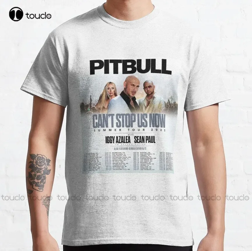 American Pitbull Rapper Mr Worldwide Singer 1981 Pop Rap Latin Hip Hop Summer Tour 2022 With Dates Classic T-Shirt Xs-5Xl Unisex