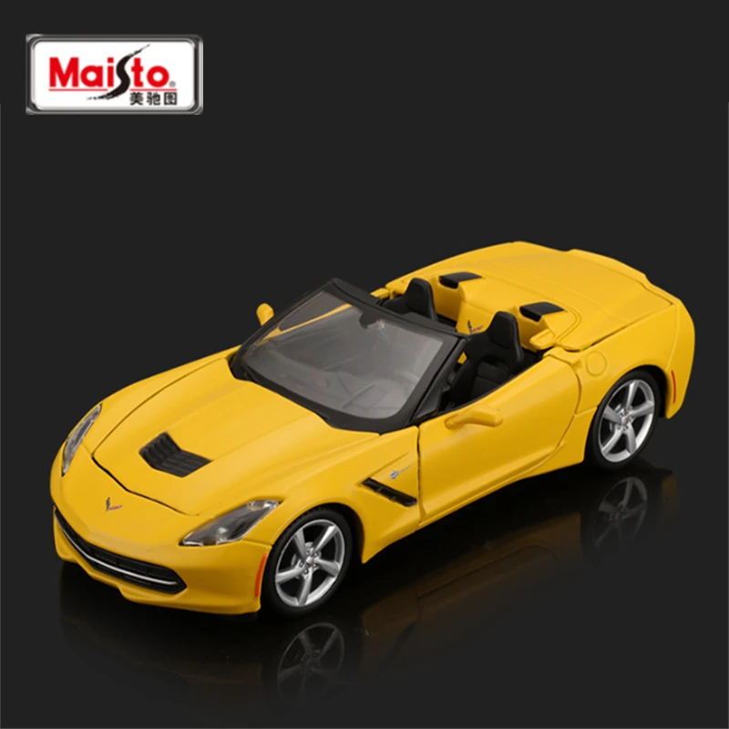 Maisto 1:24 Chevrolet 2014 Corvette Stingray AlloyกีฬารถDiecastsโลหะSuper Racingรถรุ่นของเล่นเด็กของขวัญ